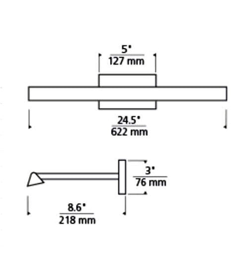 Tech 700DES24 Dessau 1-lt 24" LED Picture Light