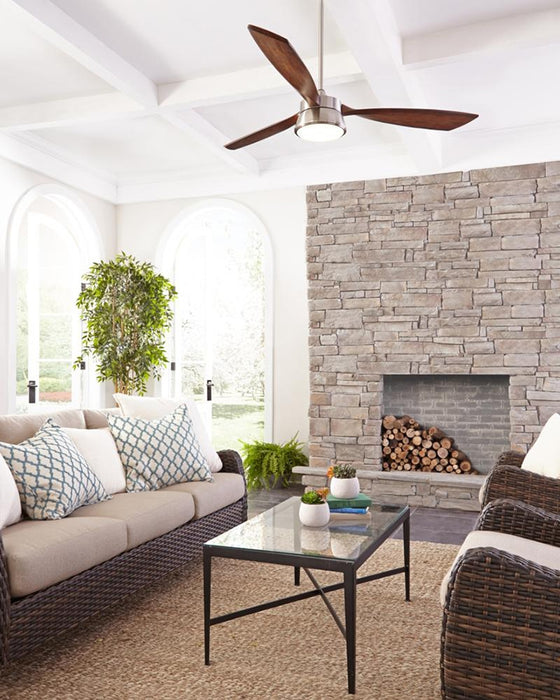 Visual Comfort Destin 57" Ceiling Fan with LED Light Kit