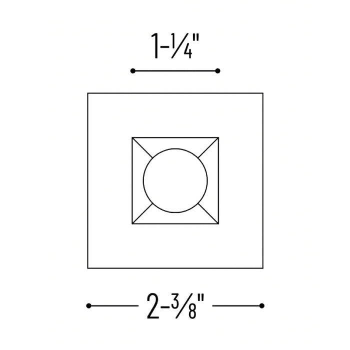 Nora NM1-PSDT 1" Square Trim for NM1-PRDC