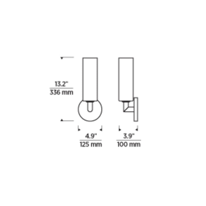 Tech 700WSVTR Vetra 1-lt 13" Wall Sconce