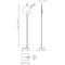 Axo UTKWIC36 Kwic 1-lt 79" Tall LED Floor Lamp