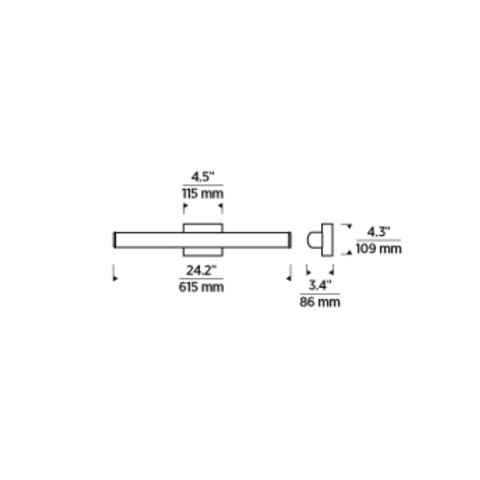 Tech 700BCBAS24 Basis 24" LED Bath Light