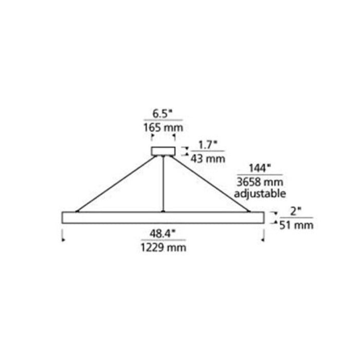 Tech 700BOD48 Bodiam 48" LED Suspension