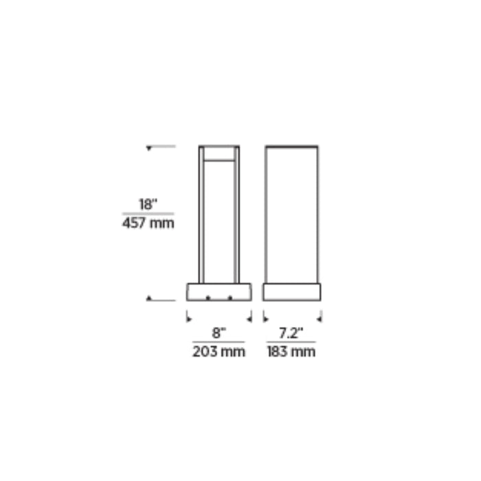 Tech 700OASYN Syntra 18" Tall Outdoor LED Path Light