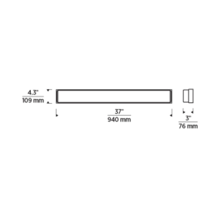 Tech 700BCSAGW37 Sage 37" LED Bath Light