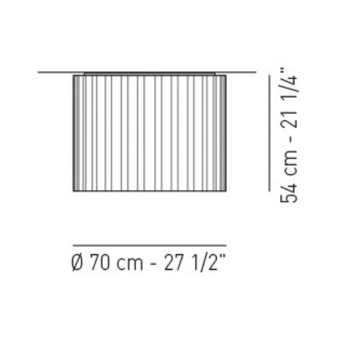 Axo UPSKR070 Skirt 1-lt 28" Flush Mount