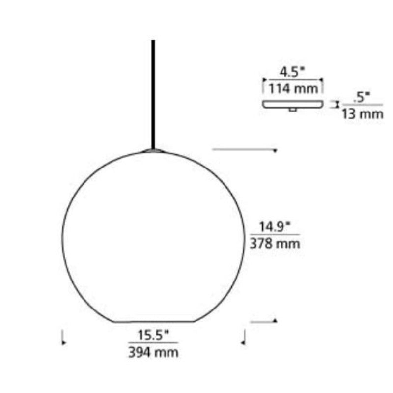 Tech 700TDPALP Palestra Large 1-lt 16" LED Pendant