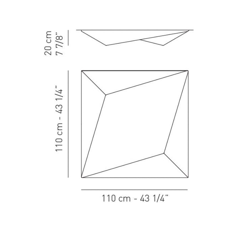 Axo UPUKIYOG Ukiyo G 3-lt 43" Wall / Ceiling Light