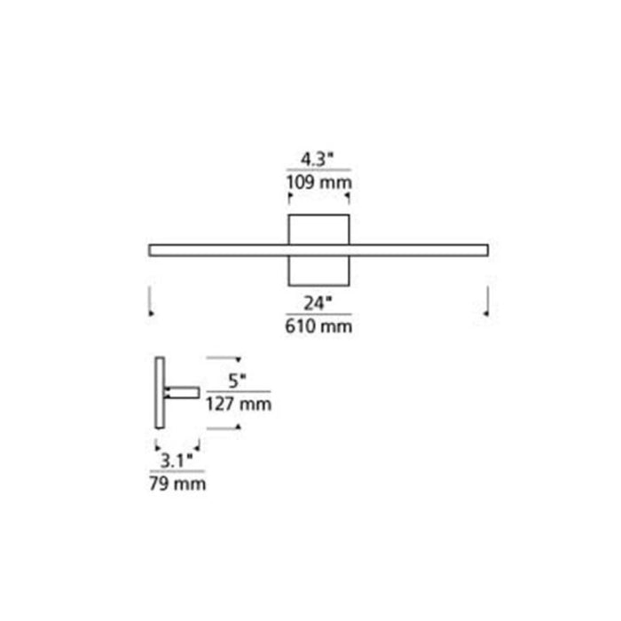 Tech 700BCBND24 Banda 24" LED Bath Light