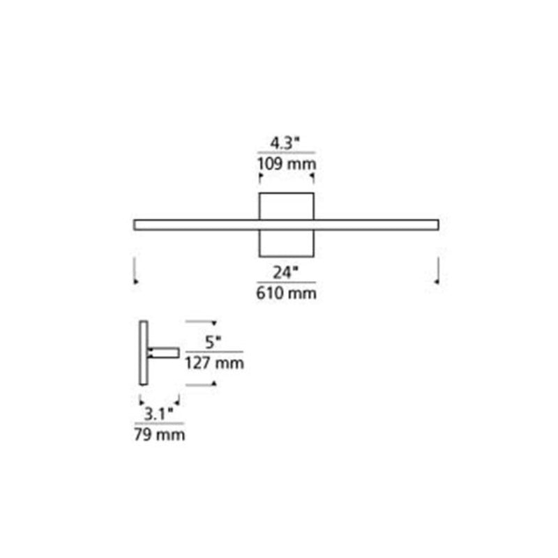 Tech 700BCBND24 Banda 24" LED Bath Light