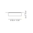Axo UPSKI100 Skin 3-lt 39" Flush Mount