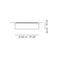 Axo UPSKI100 Skin 3-lt 39" Flush Mount