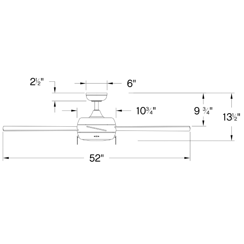 Hinkley 904052F Croft 52" Ceiling Fan with LED Light Kit
