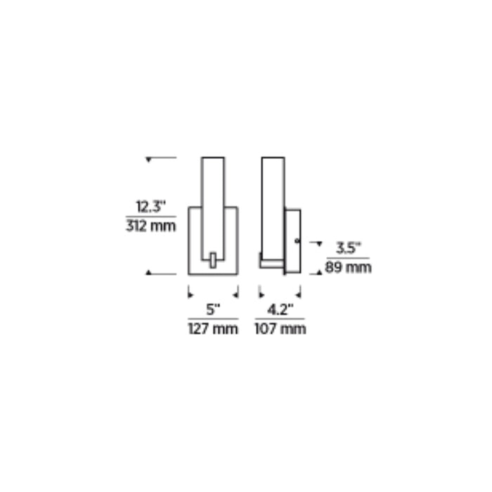 Tech 700OWCOS Cosmo 12" Tall LED Outdoor Wall Sconce