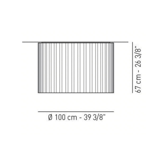 Axo UPSKR100 Skirt 3-lt 39" Flush Mount