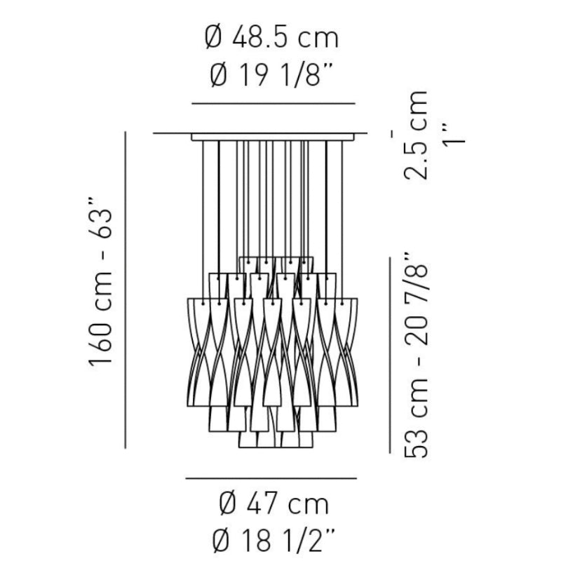 Axo USAVIR45 Avir 1-lt 19" Pendant