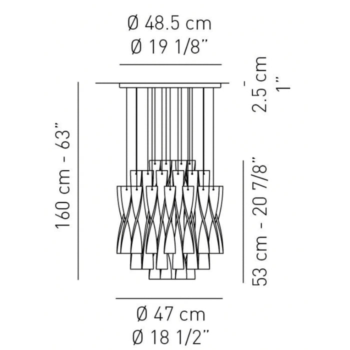 Axo USAVIR45 Avir 1-lt 19" Pendant