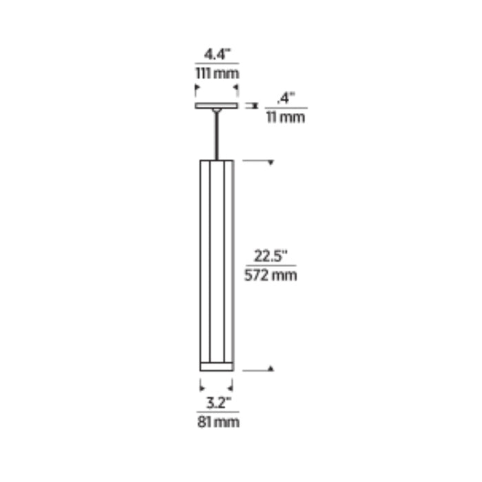 Tech Lighting  Blok Large  3" Pendant