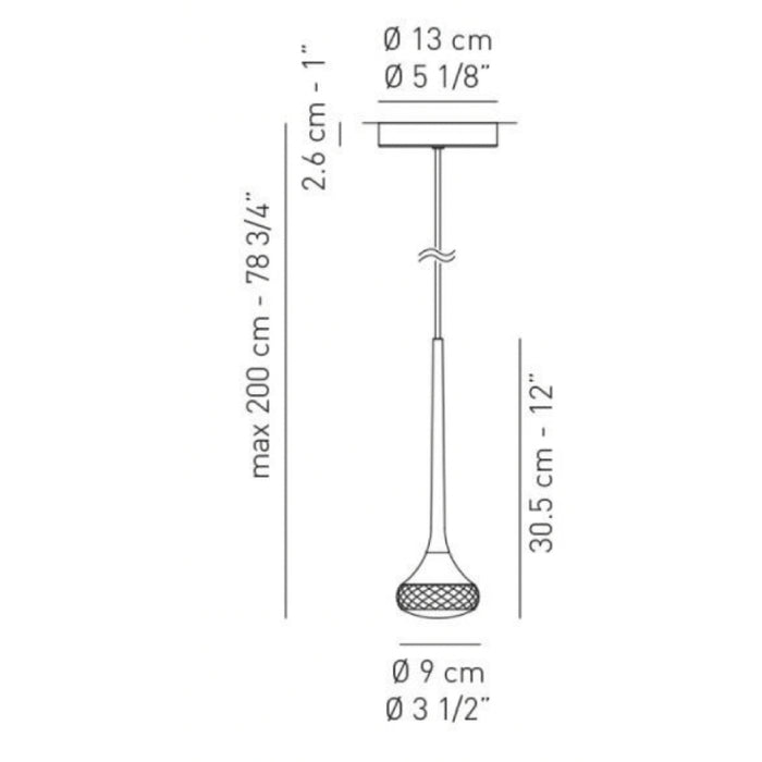 Axo USFAIRY Fairy 1-lt 4" LED Pendant