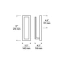 Tech 700OWNTE Nate 17"Tall  LED Outdoor Wall Sconce
