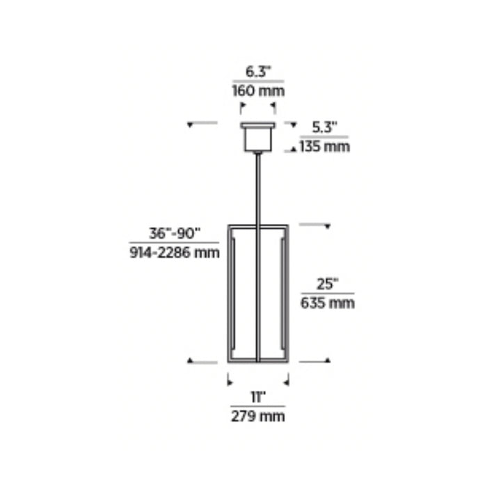 Tech 700TDKNW25 Kenway 25 11" LED Pendant
