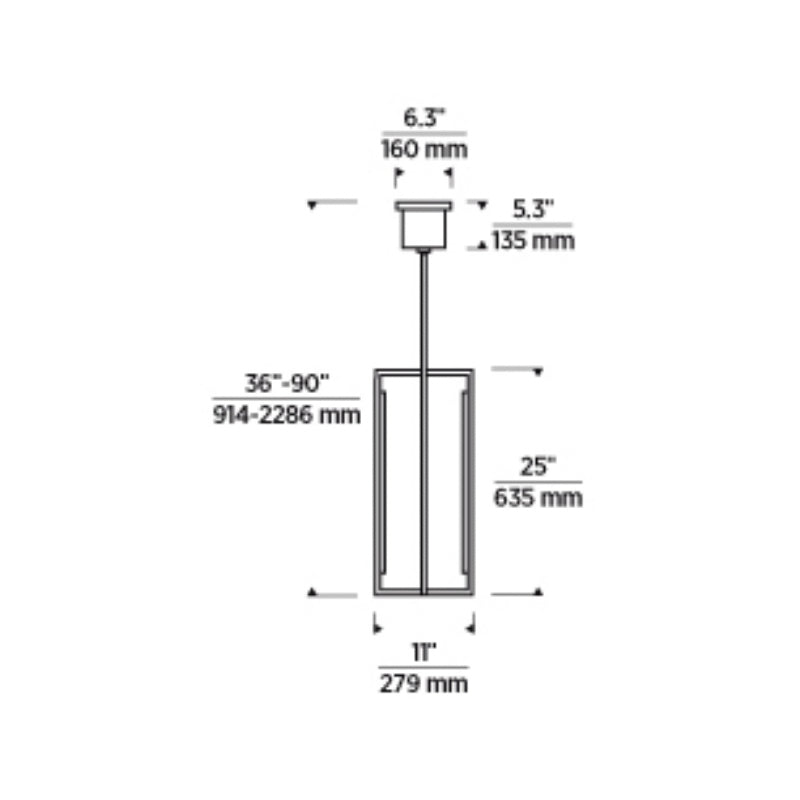 Tech 700TDKNW25 Kenway 25 11" LED Pendant