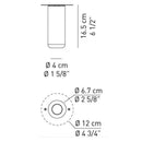Axo UPURBMIM Urban Mini 1-lt 3" LED Flush Mount