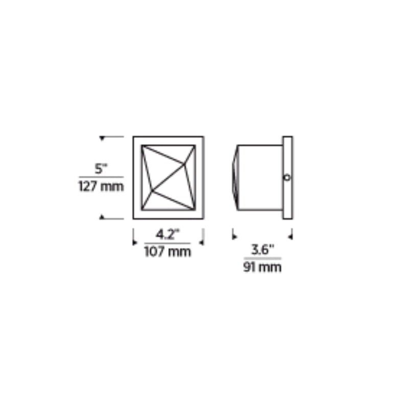 Visual Comfort 700WSCAFE Cafe 5" Tall LED Wall Sconce