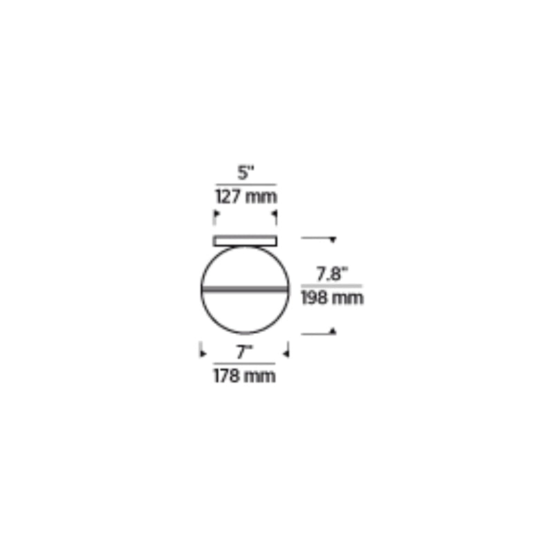 Tech 700FMAKV Akova 7" LED Flush Mount