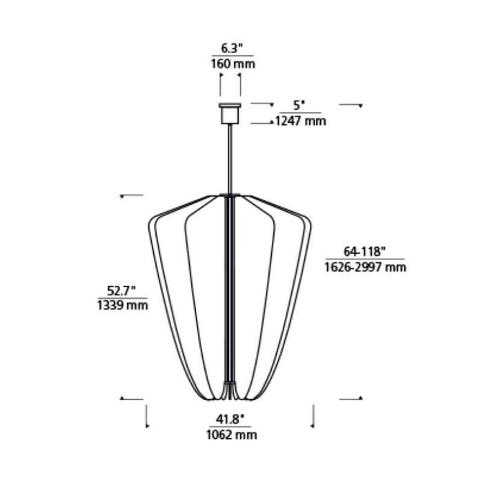 Tech 700NYR42 Nyra 42" LED Chandelier