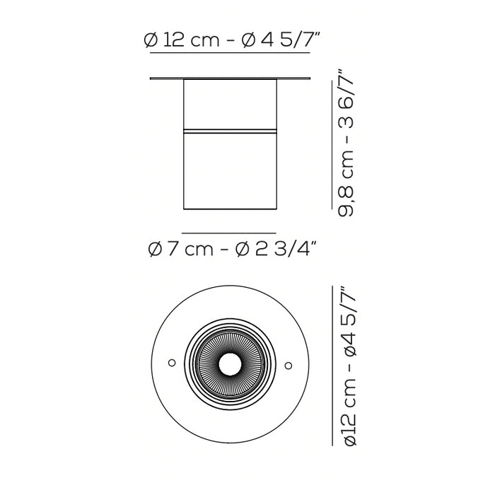 Axo UPPIVO01 Pivot 1-lt 3" LED Ceiling Light