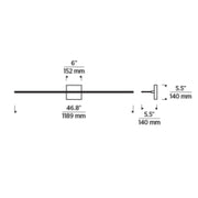Visual Comfort 700BCSPAN Span 1-lt 48" LED Bath Light