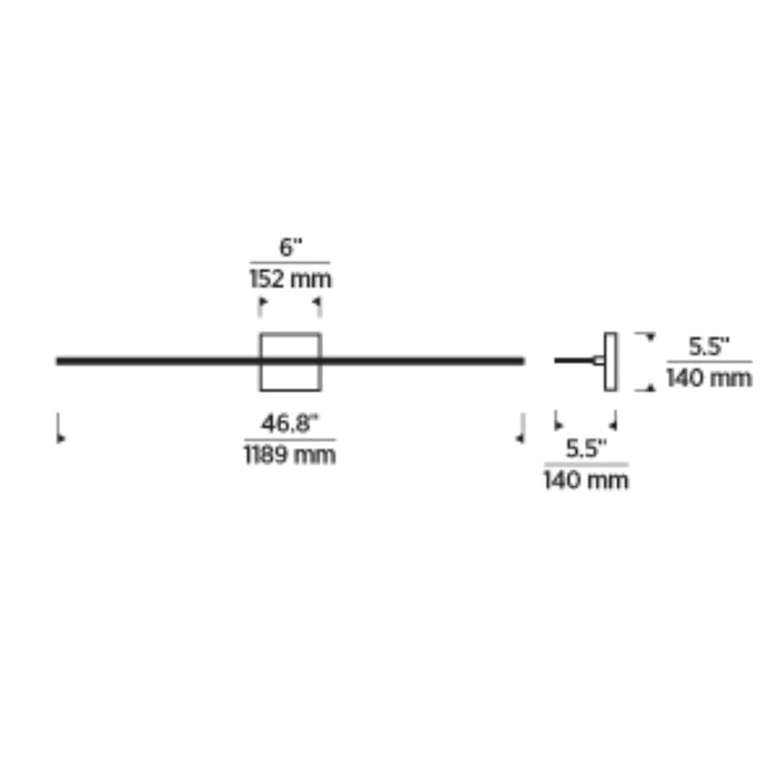 Tech 700BCSPAN Span 1-lt 48" LED Bath Light
