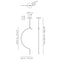Axo USLIAIG1 Liaison 1-lt 21" LED Pendant