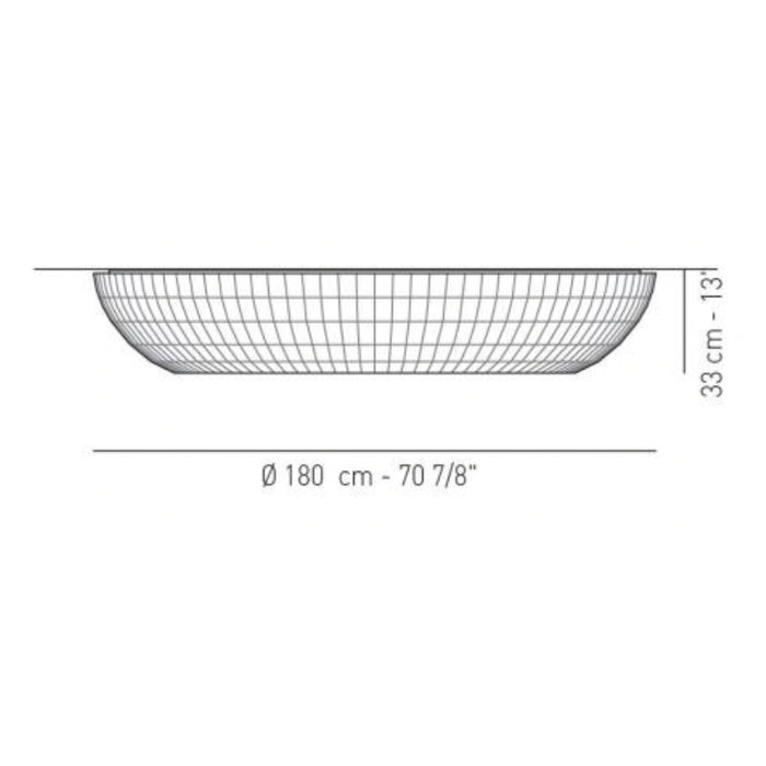 Axo UPBEL180 Bell 4-lt 71" Flush Mount