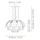 Axo USPLU120 Plumage 6-lt 47" Pendant