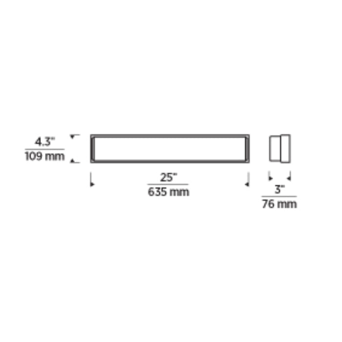 Tech 700BCSAGW25 Sage 25" LED Bath Light