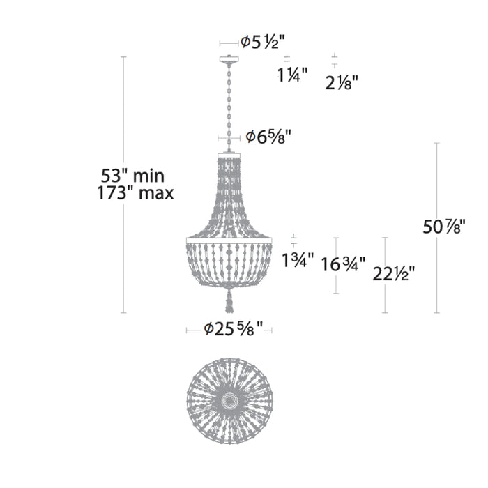 Schonbek S2826 Bali 26" LED Pendant