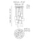 Axo USSPIL12 Spillray 12-lt 19" Pendant Light
