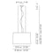 Axo USVEL100 Velvet 3-lt 39" LED Pendant
