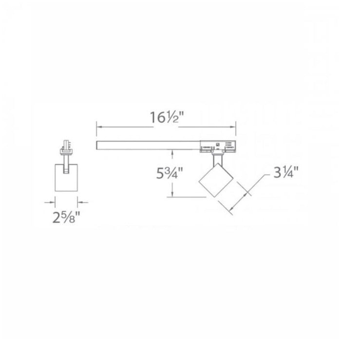 WAC WTK-6010 Lucio 10W LED Track Head, 120V