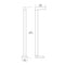 Tech 700OBSTR Strut 42" Tall Outdoor LED Bollard, 3000K