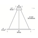Tech 700VLV36 Vellavi 36" LED Chandelier