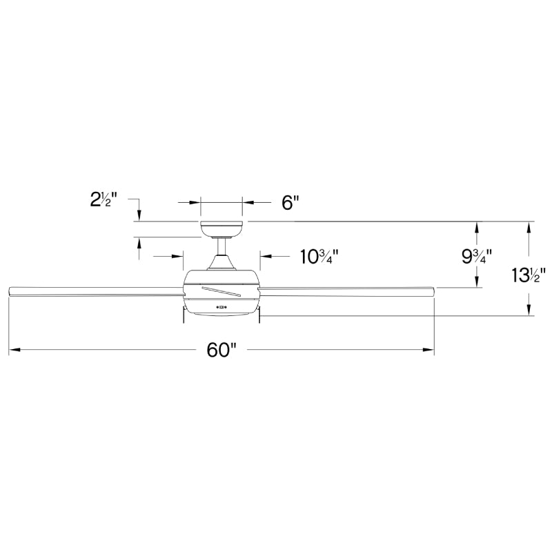 Hinkley 904060F Croft 60" Ceiling Fan with LED Light Kit