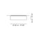 Axo UPSKI160 Skin 5-lt 63" Flush Mount