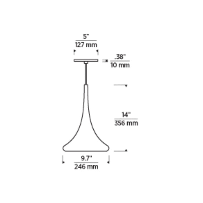 Tech 700TDNOE Noema 1-lt 10" LED Line Voltage Pendant