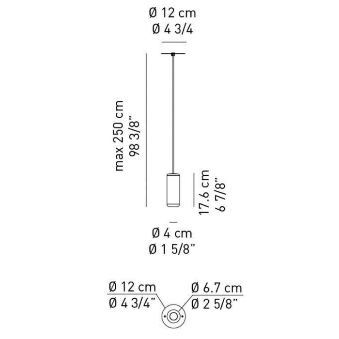 Axo USURBMIM Urban Mini 1-lt 3" LED Pendant