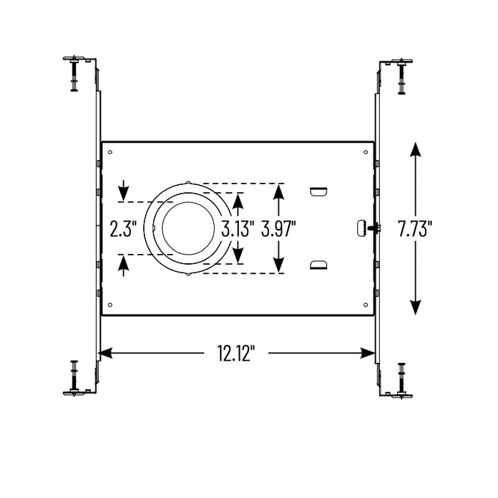 Nora NF-R124 Universal New Construction Frame-In for Iolite Can-less Downlights