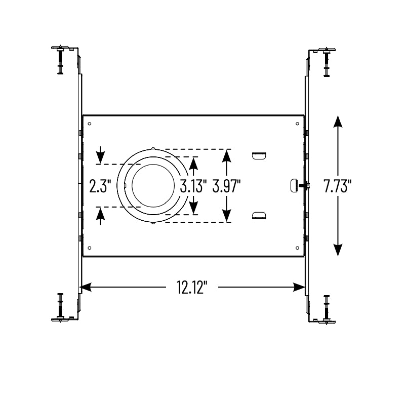 Nora NF-R124 Universal New Construction Frame-In for Iolite Can-less Downlights