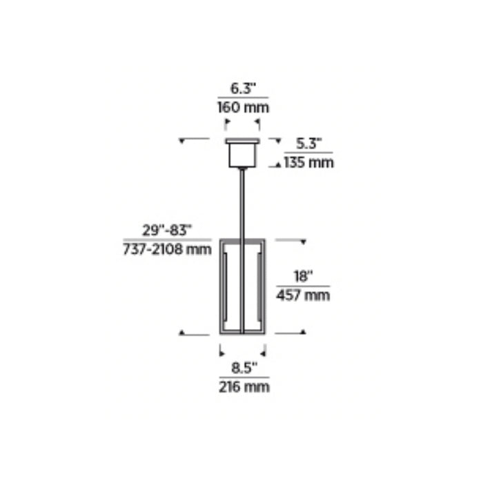 Tech 700TDKNW18 Kenway 18 9" LED Pendant